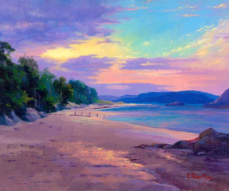 Image of Evening Glow at Morar by Colin Robertson